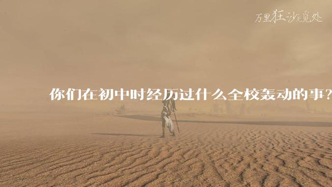 你们在初中时经历过什么全校轰动的事？