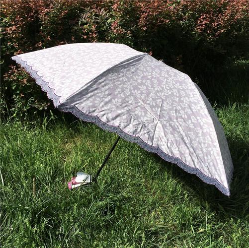 宏达雨伞太阳伞彩胶50 防紫外线超强超轻二两降温伞9200蕾丝复古
